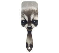 Cute Raccoon Grieved carino pennello per gli uomini Progettato bagnato spazzola asciutta per capelli bagnati con manico ergonomico cepillo para definir rizos