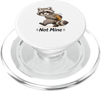 Cute Raccoon with Cookie Playful Not Mine PopSockets PopGrip per MagSafe