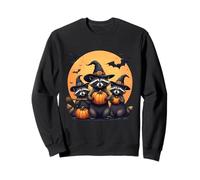 Cute Raccoons Witch Spooky Ghost Halloween Matching Family Felpa