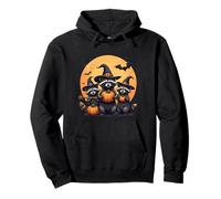 Cute Raccoons Witch Spooky Ghost Halloween Matching Family Felpa con Cappuccio