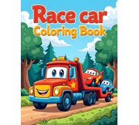 Cute Race Car Friends Coloring Book