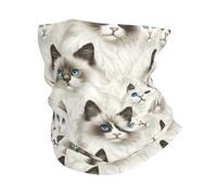 Cute Ragdoll Cats Print Unisex Fascia Collo Traspirante Scaldacollo Protezione Solare Collo Ghetta per Sci Montagna Escursionismo Ciclismo