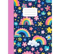 Cute Rainbow Composition Notebook: Cute Lined Notebook for Journaling, Notes, School & Everyday Writing