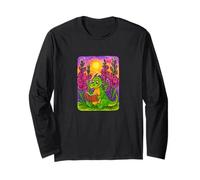 Cute Reading Dragon Fantasy Bookish Insegnante Bibliotecario Vibes Maglia a Manica