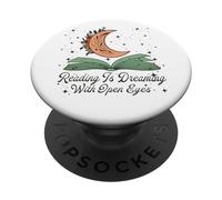 Cute Reading Quote For Librarians Book Lover And Book Nerd PopSockets PopGrip Adesivo