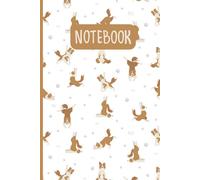 Cute Red Border Collie Dog Pattern: Lined Journal Notebook Border Collie Gifts for Border Collie lovers | 6" X 9" | 110 Blank Lined
