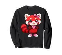 Cute Red Fox Coquette Bow Retro Red Fox Kids Girls Felpa
