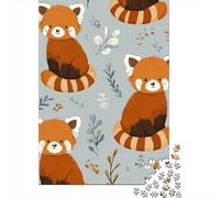 Cute Red Panda Pattern Jigsaw Puzzle Impossible 1000 Pezzi Decorazione Per La Casa. Rilassamento E Intelligence Per Adulti E Ragazzi Da 14 Anni 38x26cm/1000pcs