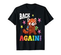 Cute Red Panda Studente Insegnante Torna a Scuola Benvenuto Maglietta