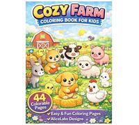 Cute & Relaxing Farm Life Scenes for Stress Relief and Mindful Coloring: A Cozy Coloring Experience with Adorable Animals, Peaceful Countryside Moments, and Simple Farm Living
