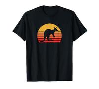Cute Retro Vintage Sunset Kangaroo Lover Maglietta