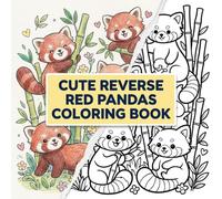 Cute Reverse Red Pandas Coloring Book