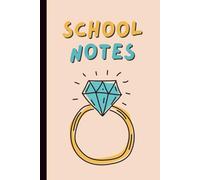Cute Ring Design School Notes Notebook for Students | Blank Sheet Notebook for Students | School Notes | 110 Pages | 6 x 9 inches: Blue and Yellow Ring Cover Design Notebook