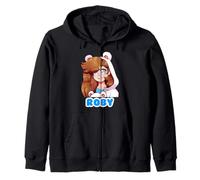 Cute Roby Gamer Polar Bear Tee For Kids Gaming Lover Felpa con Cappuccio