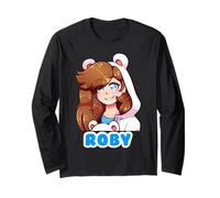 Cute Roby Gamer Polar Bear Tee For Kids Gaming Lover Maglia a Manica