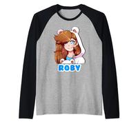 Cute Roby Gamer Polar Bear Tee For Kids Gaming Lover Maglia con Maniche Raglan