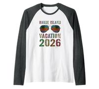 Cute RODE Island Vacation 2026 Vacay Holiday Travel Maglia con Maniche Raglan