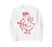 Cute Romantic Goose Heart Love Felpa