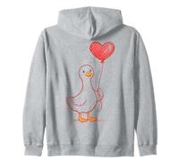 Cute Romantic Goose Heart Love Felpa con Cappuccio