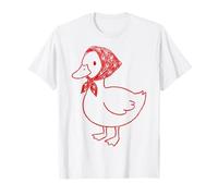 Cute Romantic Goose Heart Love Maglietta