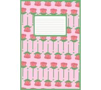 Cute rose notebook: Rose patterned cute and portable notebook for work, school, or day-to-day planning. Paper back ||6x9|| 100 pages green and red