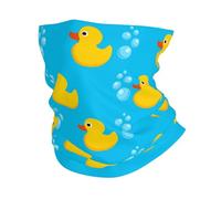 Cute Rubber Duck And Bubble Ghetta da Collo Elegante Fascia per Capelli Versatili Sciarpa al Collo per Escursionismo Pesca Antipolvere Passamontagna