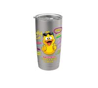 Cute Rubber Duck Quotes, Funny Duck I Don't Give a Duck Bicchiere termico in acciaio inox doppia parete