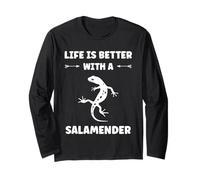 Cute Salamanders Simple Life Better with a Salamander Maglia a Manica