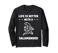 Cute Salamanders Simple Life Better with a Salamander Maglia a Manica