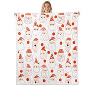 Cute Santa Claus Coperta da Tiro Soffice Blanket Calda Coperta Divano per Donne Campeggio Quattro Stagioni 150x200cm