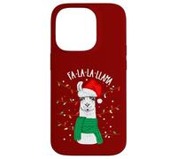 Cute Sarcastic Christmas Llama Outfit Graphic Design Style Custodia per iPhone 14 Pro