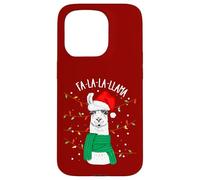 Cute Sarcastic Christmas Llama Outfit Graphic Design Style Custodia per iPhone 15 Pro