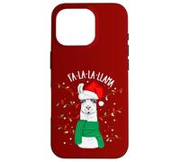 Cute Sarcastic Christmas Llama Outfit Graphic Design Style Custodia per iPhone 16 Pro