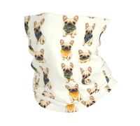 Cute Scarf Pug Dog Print Scaldacollo Elastico Protezione del Viso Lavabile Bandana per Escursionismo Outdoor Bambini 25X50Cm