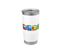 Cute School Bus Ready to Learn Back to School Day Bicchiere termico in acciaio inox doppia parete