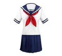 Cute School Uniform Style Stage - Performance Costume - Female Student JK Game Cosplay Uniform | Women's Anime Role-Playing Outfit With Top, Skirt & Bow Tie | Cosplay Party Costume For Adult Women, A