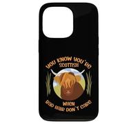 Cute Scottish Highland Cow - Bad Hair Don´t Care Custodia per iPhone 13 Pro