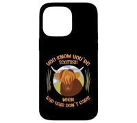 Cute Scottish Highland Cow - Bad Hair Don´t Care Custodia per iPhone 14 Pro Max