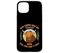 Cute Scottish Highland Cow - Bad Hair Don´t Care Custodia per iPhone 15 Plus