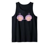 Cute Seashell Purple Bra Style for Mermaid Aesthetic Fans Canotta