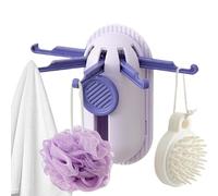 Cute Self Adhesive Towel Hooks, Wall Hooks For Coat And Toweel, No Drilling 5-Claw Telescopic Hanger, Heavy Duty Utility Wall Hook's For Home Kitchen Bathroom Bedroom Living Room Office Door Towel