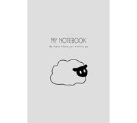 Cute Sheep Aesthetic Notebook: 6x9 Lined Journal for School & Students: 120 Pages of Bright White Paper for Notes, Journaling, and Daily Planning