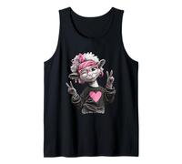 Cute Sheep Winking Hipster Amante Animali Grafica Giocoso Canotta