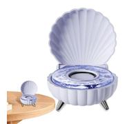 Cute Shells Design Wireless Speaker, Speaker Stereo, Surround Sound Piccolo Speaker, Adorable Compact Blue Tooth Speaker 12,1 x 12 x 6,6 cm for Travel, Home, Outdoor, White, Hot, Blue Color