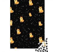 Cute Shiba Inu Pattern-1 Jigsaw Puzzle Impossibili 1000Pcs Decorazione Per La Casa. Rilassamento E Intelligence Per Adulti E Bambini Da 12 Anni 38x26cm/1000pcs