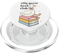 Cute Silly Goose Book Club, divertente biblioteca di lettura con i vermi PopSockets PopGrip per MagSafe