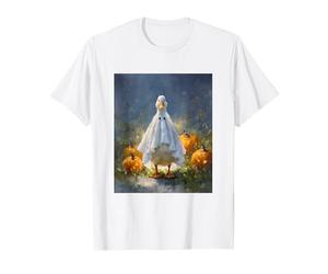 Cute Silly Goose Ghost Halloween Pumpkin Spooky Season Maglietta