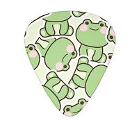 cute sitting frog Plettri per chitarra Set regalo completo per chitarrista Celluloid Medium Confezione da 12 confezioni regalo per chitarristi Uomini e donne