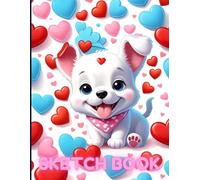 Cute Sketchbook: Beautiful Puppy Sketchbook Cover, 102 Pages, 8.5 x 11 Page Size, 100 Blank Pages, Pets Sketchbook