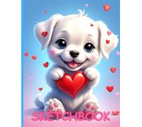 Cute Sketchbook: Cute Puppy Sketchbook Cover, 102 Pages, 8.5 x 11 Page Size, 100 Blank Pages, Pets Sketchbook
